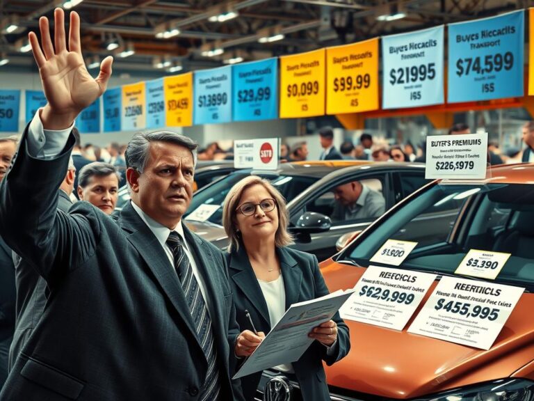 car auction fees