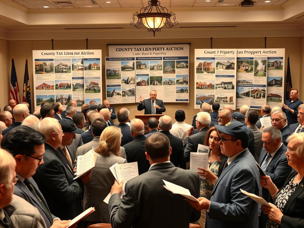 county tax lien property auctions