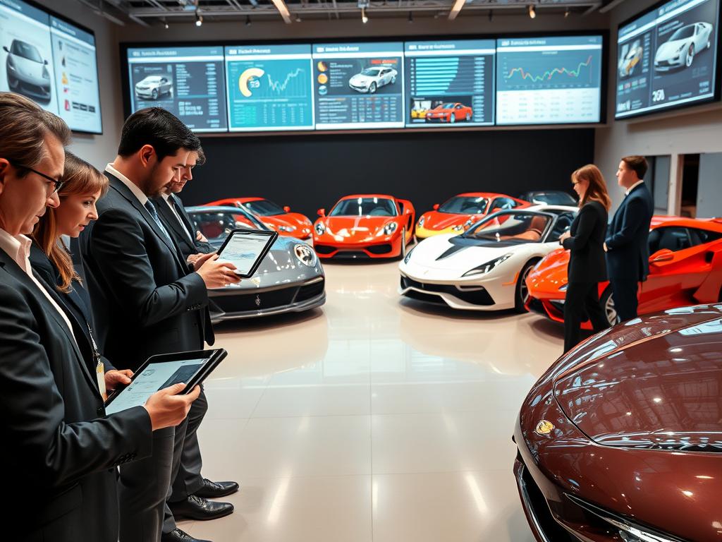 luxury car auction research
