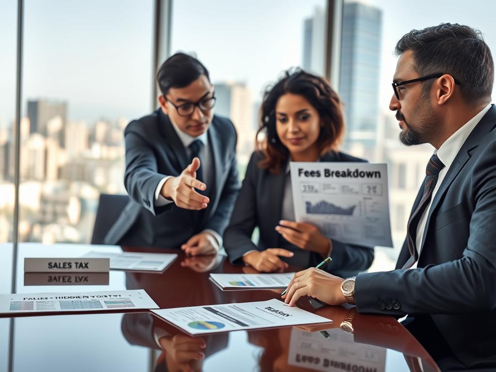 sales tax and government fees